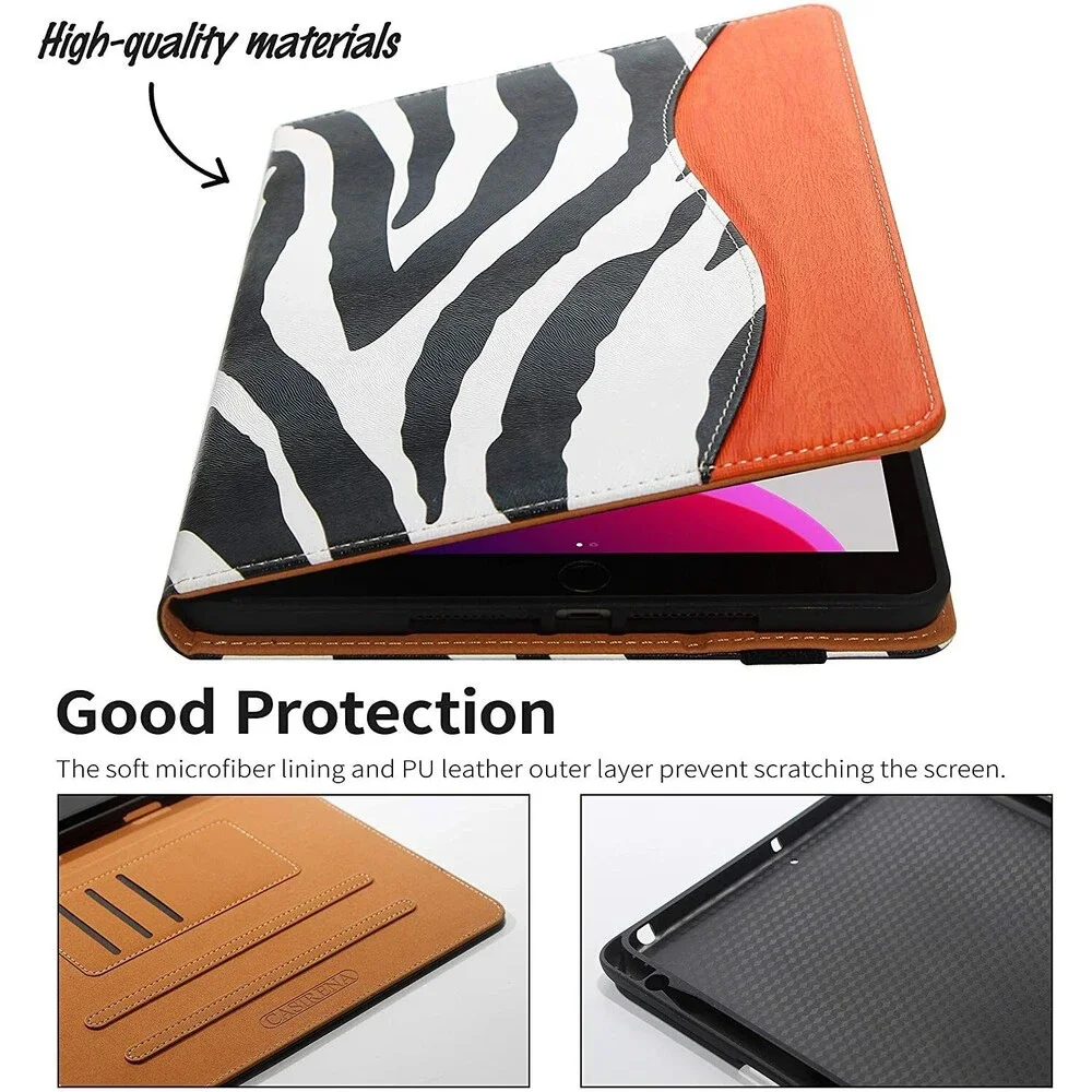 Leather Case for iPad 7th Generation 10.2 Inch 2019 Tablet ,Multi-Angle Viewing